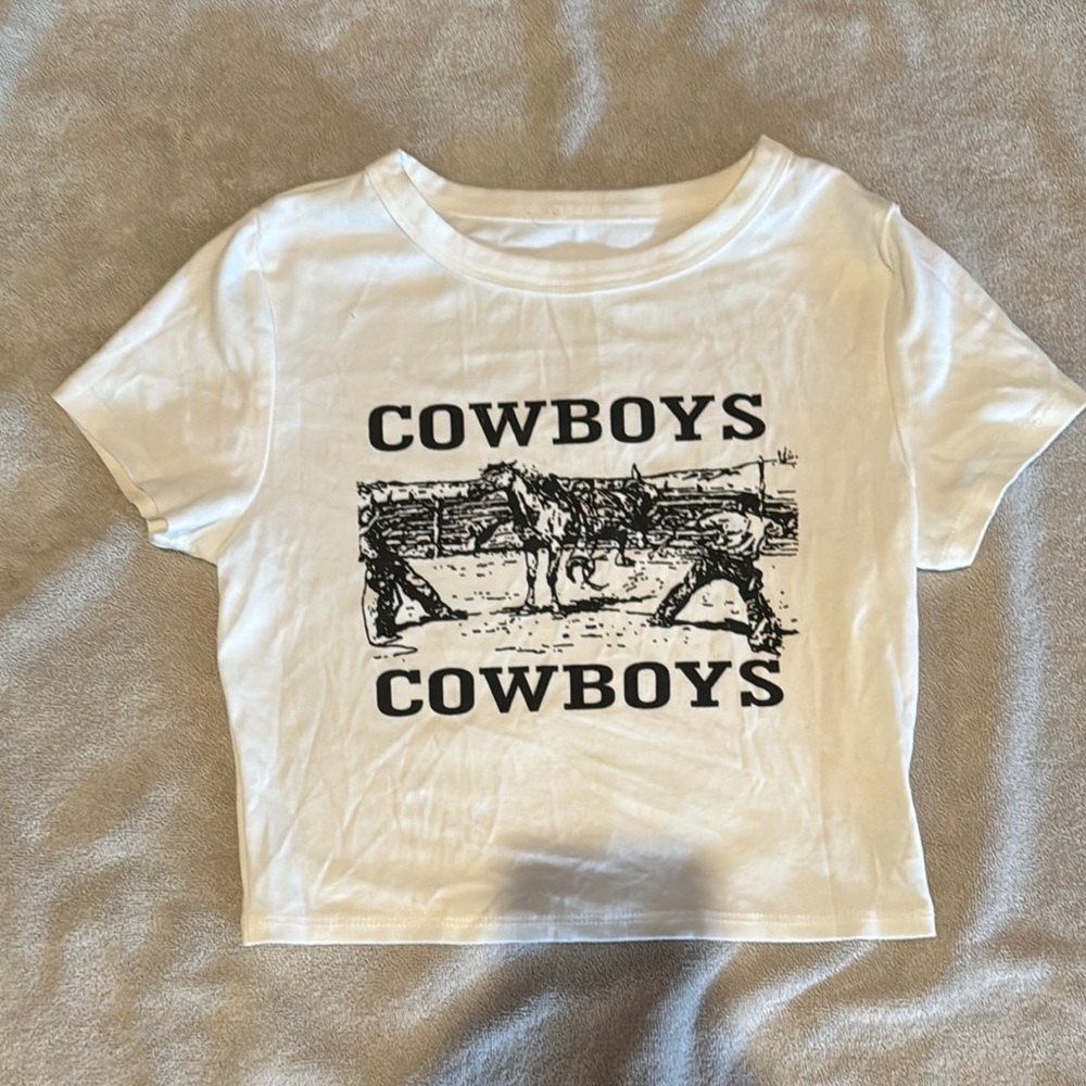 White Cowboys Graphic Kids T-Shirt